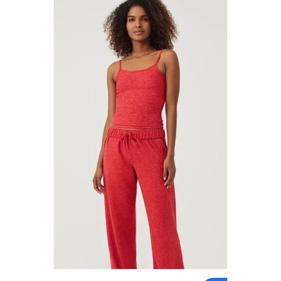 Outdoor Voices Pants - Outdoor Voices Women's Size XXXL CloudKnit Wide Lounge Pants Strawberry Red NWT
